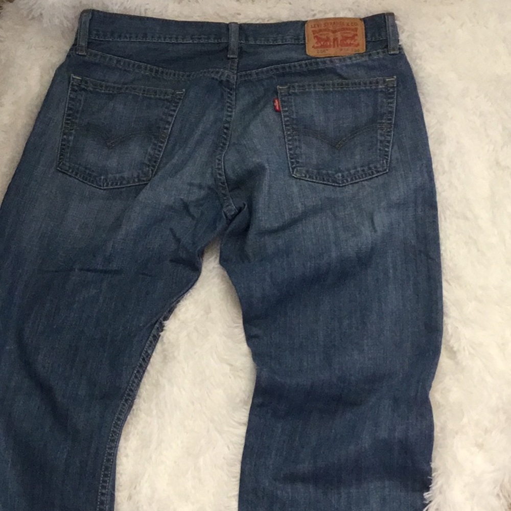 MENS LEVIS 514 34x30 DENIM BLUE JEANS